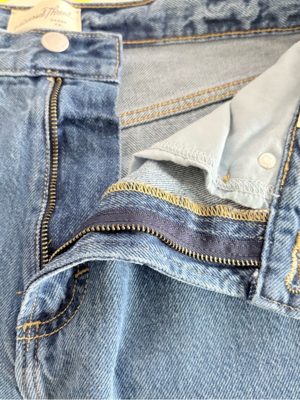 Universal Thread high-rise wide-leg denim culotte Long shorts Size 6 - Picture 8 of 12